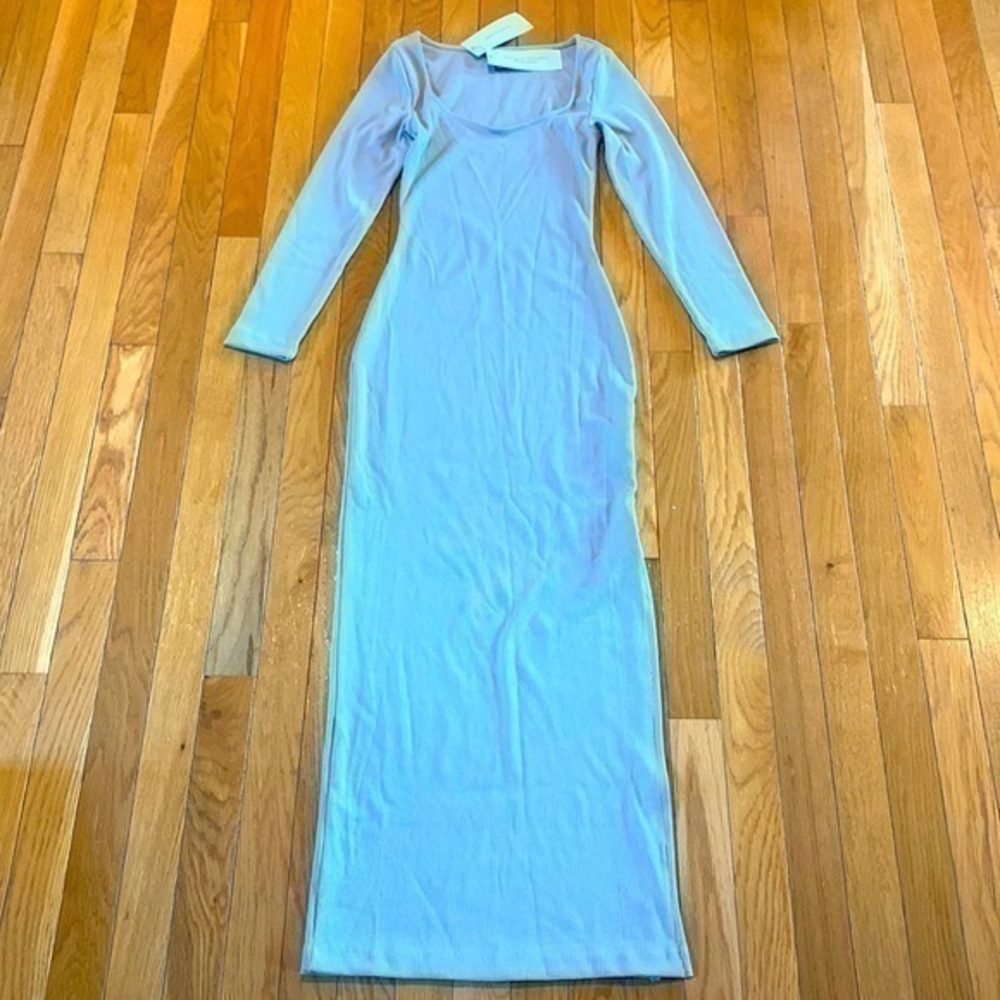 NWT New French Connection Womens Sz 2 Soft Truffle Maxi Dress.